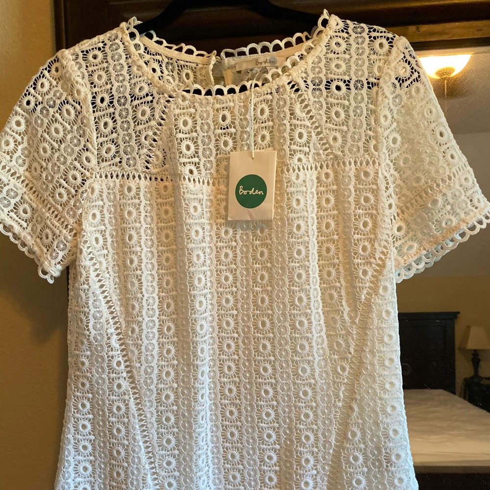 Boden Crocheted Blouse